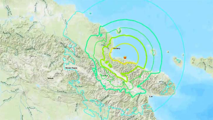 পাপুয়া নিউ গিনিতে ৬.৬ মাত্রার ভূমিকম্প