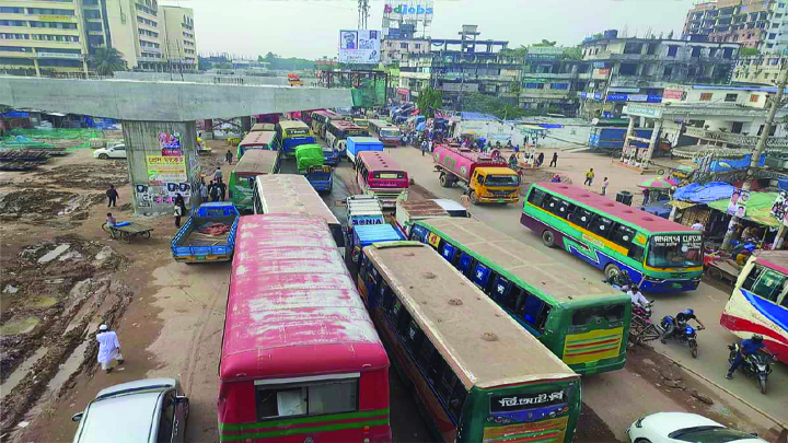 যানজট ভোগান্তি জয়দেবপুর থেকে বনানী