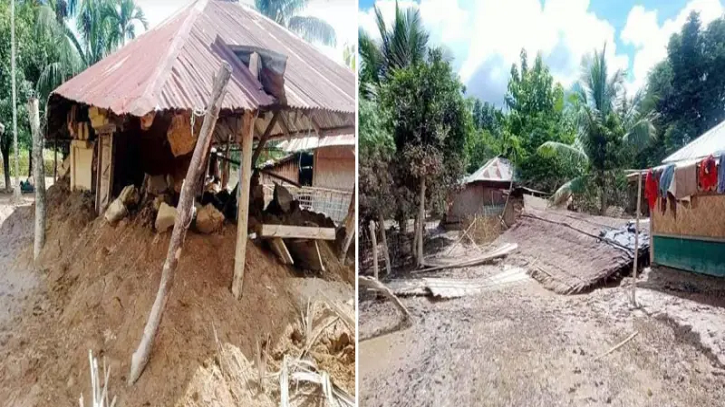 কমছে পানি, স্পষ্ট হচ্ছে বন্যার ক্ষত চিহ্ন